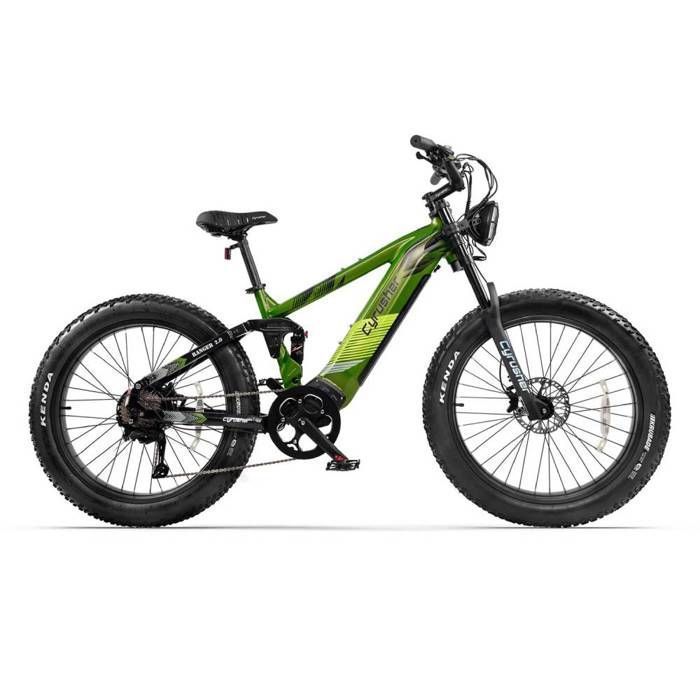 VéLo éLectrique Cyrusher Ranger 2.0 Pour Adulte Moteur 250 W Batterie 52 V 20 Ah Pneus Larges 20 Pouces.