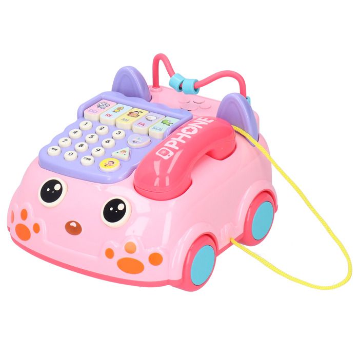 Vvikizy Jouet de téléphone électrique Vvikizy Jouet de téléphone pour enfants Jouet de Téléphone Enfants jeux electronique Rose