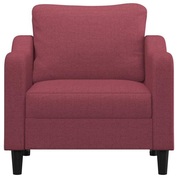 Hot Sale®1 pcs Fauteuil simple - adulte/enfant - SARAZYJ - Meuble de salon - Rouge bordeaux 60 cm Tissu - S4211643