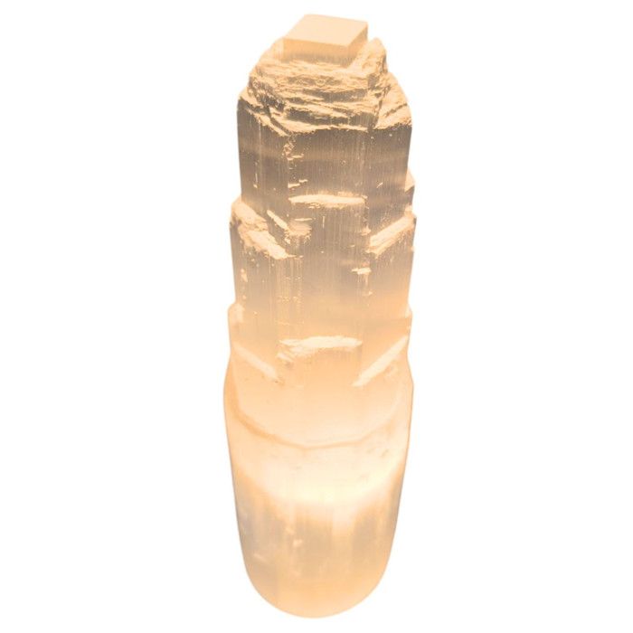 Lampe Grand Atlas en Sélénite naturelle 30cm