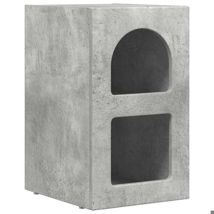 En solde 1x Armoire de nuit moderne - UU - Petit commode/placard - Gris béton 29 5x33 5x50 cm L4640