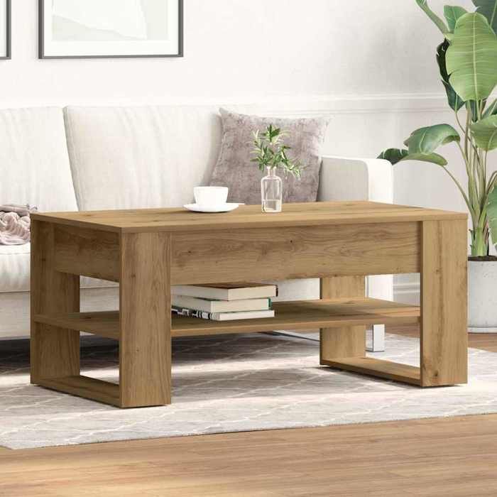 Table de Canapé Magnifique - Marron Table basse - Pour Salonchambre - Chêne artisanal 102x55x45cm - bois dingénierie CL7675736
