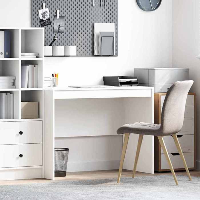 1pc Blanc Armoire Bureau détude - Magnifique Bureau Blanc 100x50x76cm CL3651622