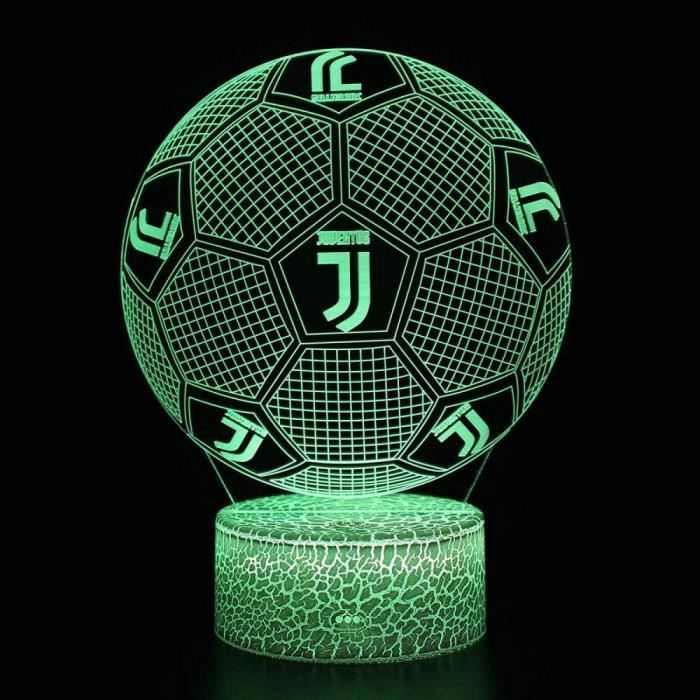 LED Veilleuse 3D en Ballon de football - 7 couleurs - avec câble dalimentation USB pour cadeau de fans de Serie A comme montré LED Veilleuse 3D en Ballon de football - 7 couleurs - avec câble dalimentation USB pour cadeau de fans de Serie A comme montré
