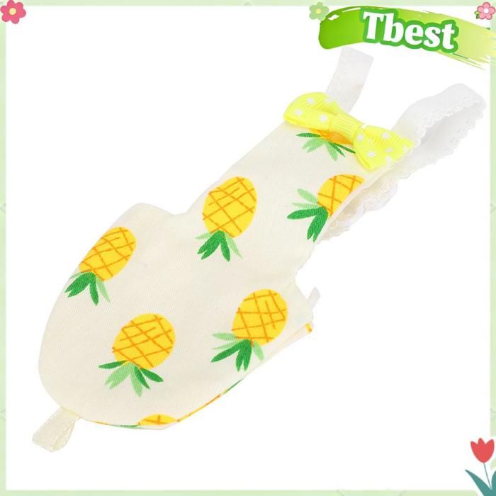 Tbest Couche doiseau Couches Lavables Pour Oiseaux De Compagnie Mignonnes Pour Uriner Combinaison animalerie L 21 m Fruits