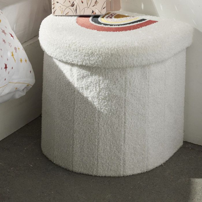 Pouf coffre pliable Arc en Ciel La tête dans les Nuages Kid Story Pouf coffre pliable Arc en Ciel La tête dans les Nuages Kid Story