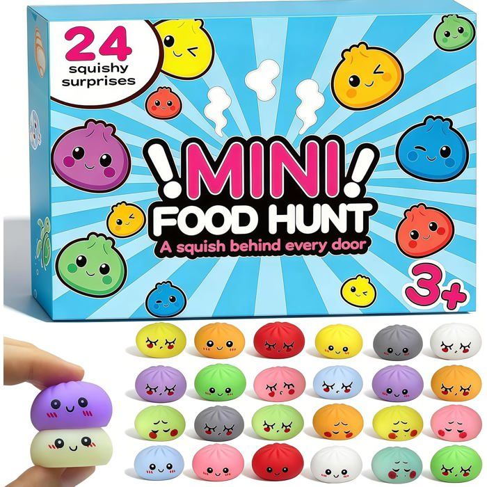 Dumpling Squishies Advent Calendar 24 Day Mystery Countdown Bao Bun Fidget Toys Soft Squeeze Stress Relief Sensory Balls for Kids Dumpling Squishies Advent Calendar 24 Day Mystery Countdown Bao Bun Fidget Toys Soft Squeeze Stress Relief Sensory Balls for Kids