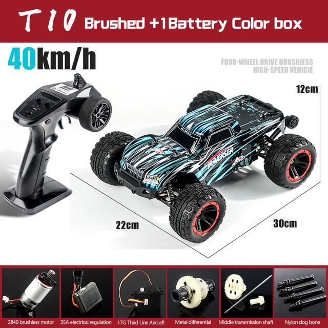 Voiture Télécommandée électrique 80 Km/h - 2 Batteries - Grande Vitesse - RC