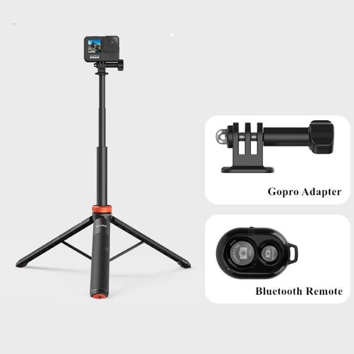 Trépied Selfie 180 Cm Avec Lumière - Perche Téléscopique Bluetooth Pour IPhone Android