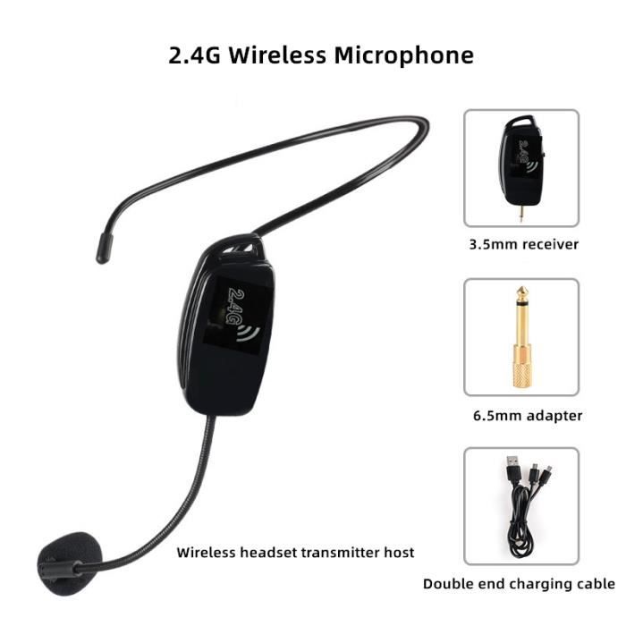 Système Microphone Dynamiques Vhf Sans Fil, Mic Portatif Haute