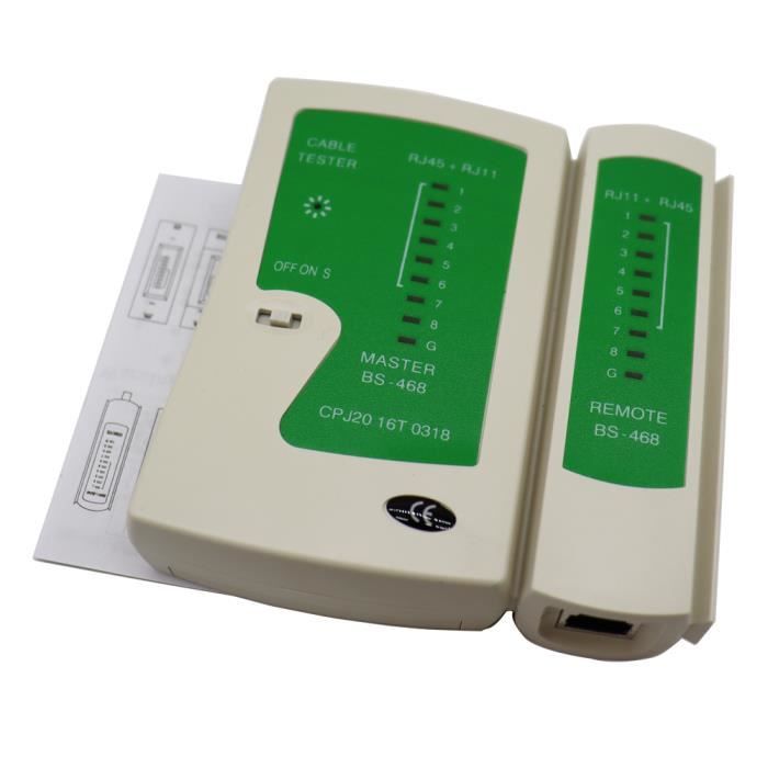 Testeur De Câble Réseau LAN Ethernet RJ45, Traceur De Fil Téléphonique