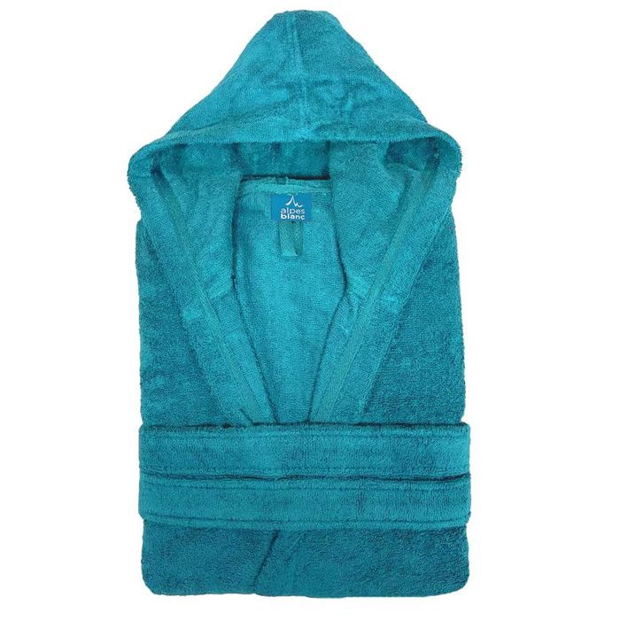 Peignoir bleu canard shop