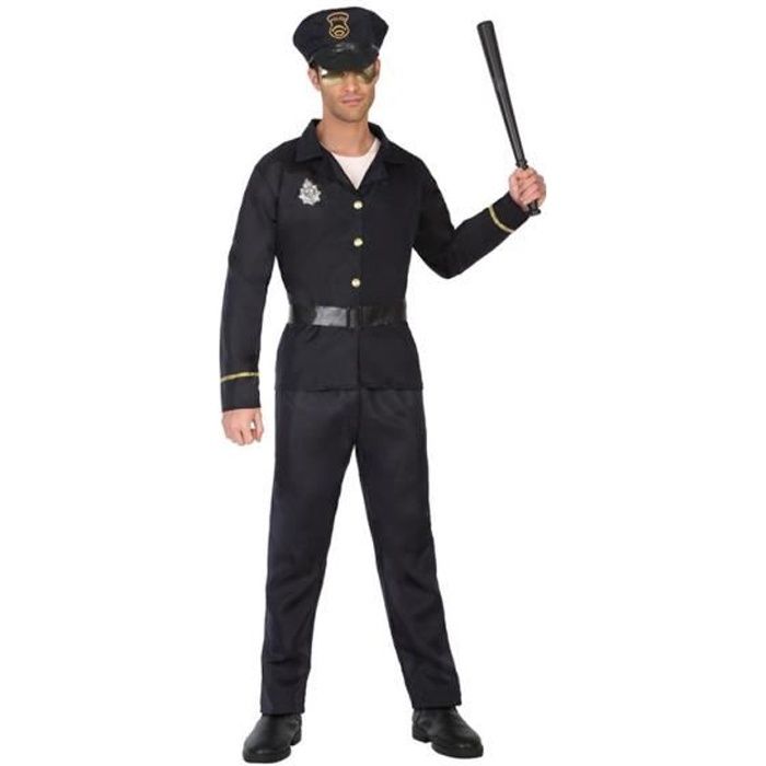 déguisement policier atosa - homme - taille m-l - polyester