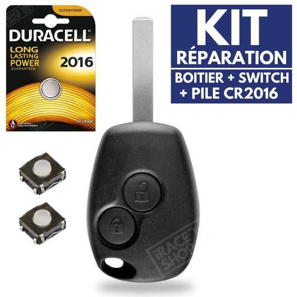 1 Switch bouton pour clé pliante télécommande plip Renault Clio Modus Kangoo ..