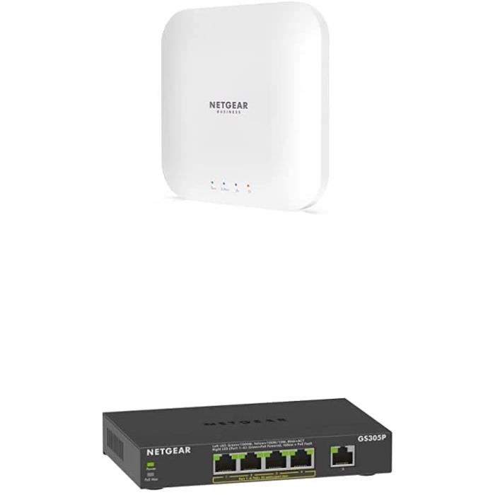 NETGEAR Point d’accès WiFi 6 DualBand AX1800 1 Port PoE 1G