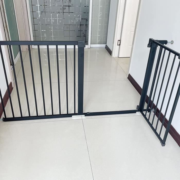 ATTREZZO® Barrière d'escalier sans perçage - 180x72 cm - Facile à démonter  - Barrière