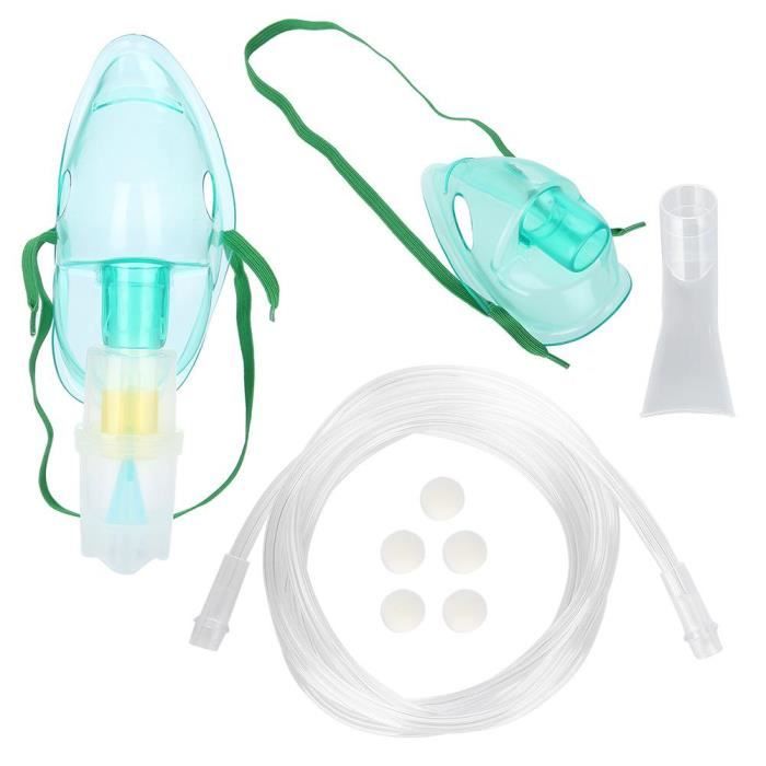 Masque de voyage Accessoires pour inhalateur pour enfants adultes Ensemble dembouchures de tasse de compresseur de nébuliseur médic