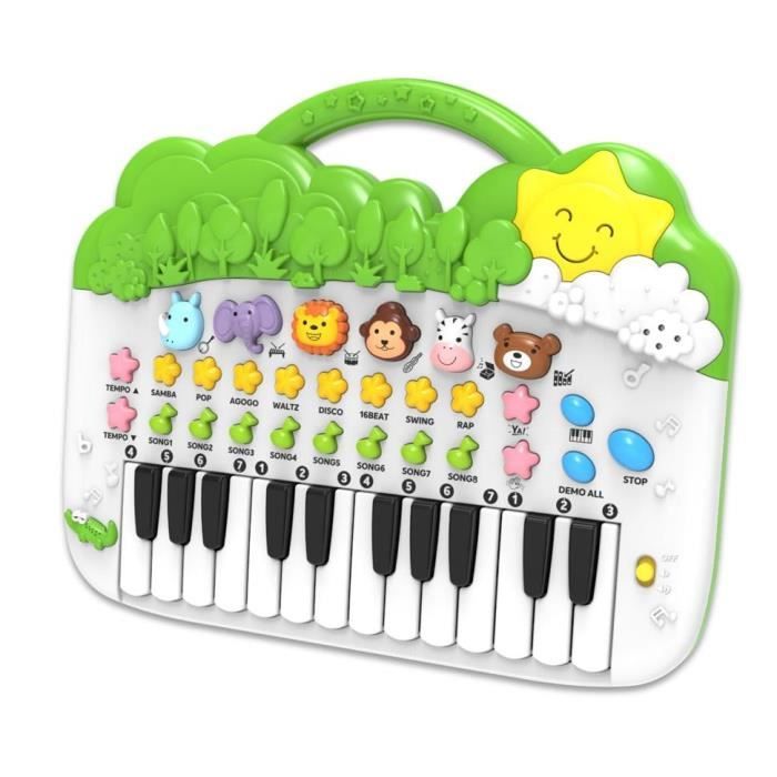 Jouet musical - AMO TOYS - HAPPY BABY - ANIMAL KEYBOARD - Rose - 12 mois - Intérieur