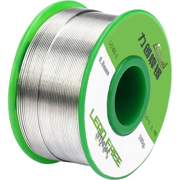 Étain à Souder Sans Plomb Goobay 40843 - 250g Ø1mm - 0.3% Argent - Flux No-Clean - Point Fusion 217°C