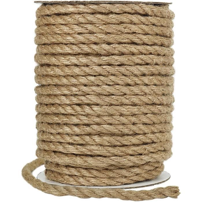 Vivifying Corde Chanvre 30 8 Mm Artisanat Courrier À Rayures Marron Cdiscount Bricolage