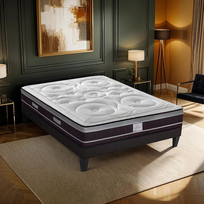 Ensemble Divin 140x190 cm Matelas Ressorts ensachés + Sommier Bois Ensemble Divin 140x190 cm Matelas Ressorts ensachés + Sommier Bois