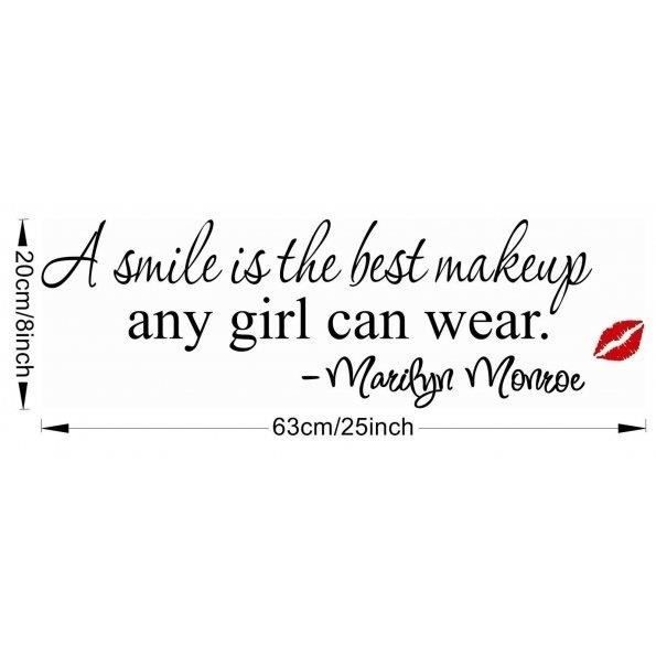 Hot Smile Maquillage Marilyn Monroe Citation Stickers Muraux Art Mural Decor A La Maison Decal Achat Vente Stickers Cdiscount Hot Smile Maquillage Marilyn Monroe Citation Stickers Muraux Art Mural Decor A La Maison Decal Achat Vente Stickers Cdiscount