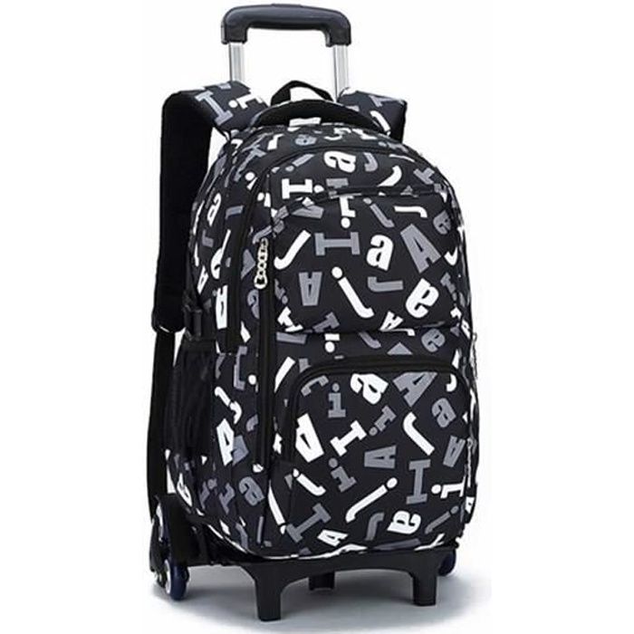 Cartable a roulettes Trolley Bag Enfants Cartables Scolaires Sac a Dos roulettes pour Enfant Adolescents Adultes 6 Roues Cdiscount Bagagerie Maroquinerie