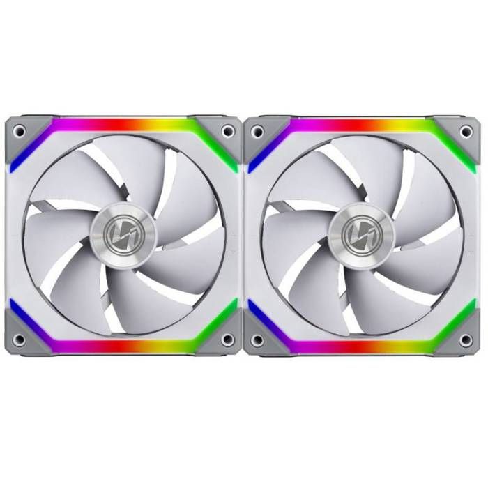 Lian-Li Lian Li UNI FAN SL140 RGB PWM Ventilateurs lot de 2 blanc 140 mm – SL140-2 White cooler