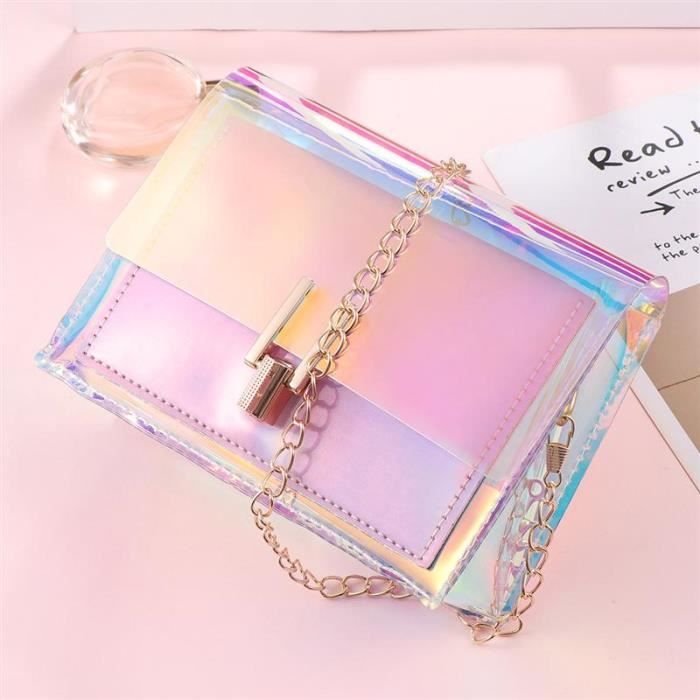 Sac transparent arc en ciel 2025