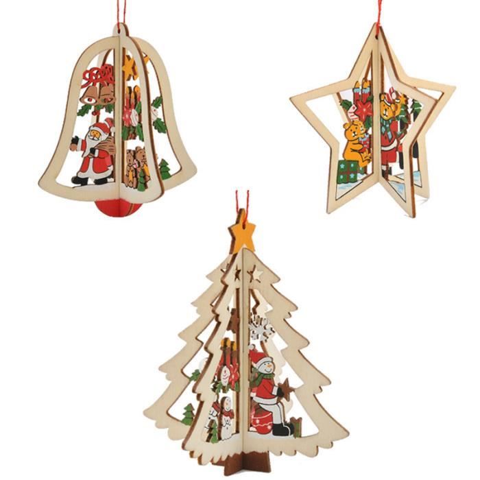 Clochette De Noël 2D Crèche - Décoration Murale Métal - Boîte à Music Portable - Pour Sapin, Balcon, Salon