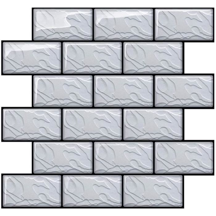 Stickers Carrelage Joqixon Lot De 4 Autocollants Pour Carrelage De Cuisine Effet Brique 3d Animal De Compagnie Blanc 4700 Achat Vente Carrelage Parement Stickers Carrelage Joqixo 4700 Cdiscount