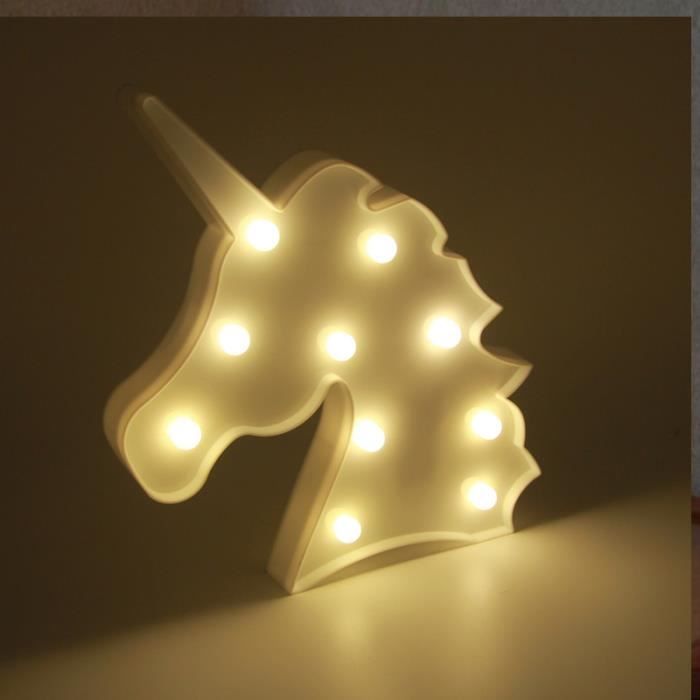 Lampe De Chevet Licorne Lampe 10 Led Veilleuse Lampe De Chevet A Piles Decoration D Interieur Chambre Noel Fete Cadeau Pour Enfants Achat Vente Veilleuse Lampe De Chevet Licorne Lam Cdiscount