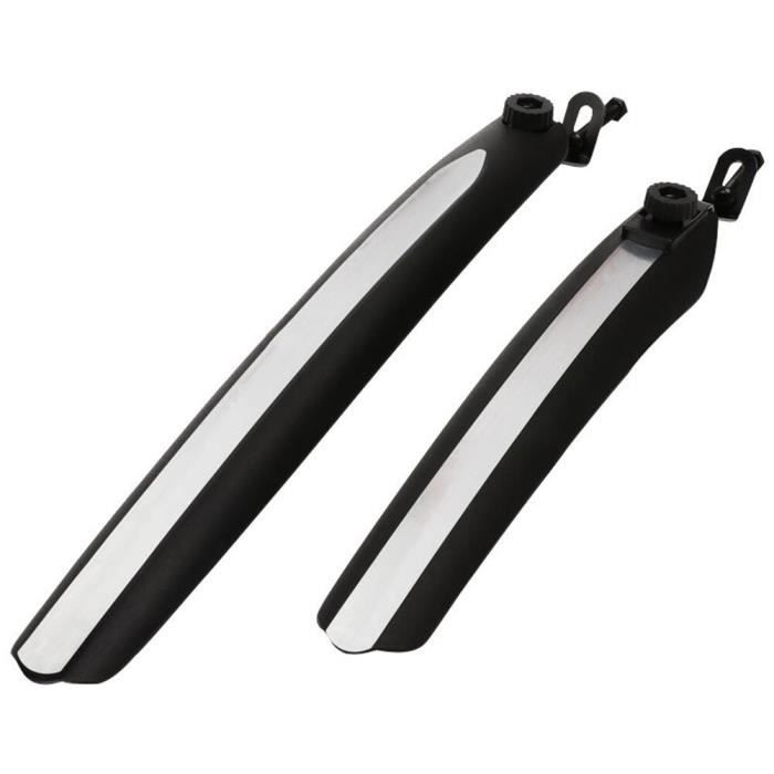 Garde-boue,Jeu de garde-boue avant et arrière de vélo de montagne, rétractable, avec lumière LED