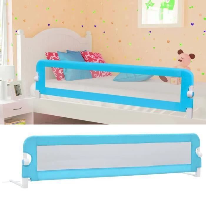 Barrière De Lit Bébé Pliable Avec Moustiquaire - Cododo, Anti-chute, Réglable En Hauteur