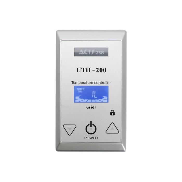 Argent - Thermostat de chauffage au sol électrique, pièce de sueur, Film  chauffant électrique, interrupteur d
