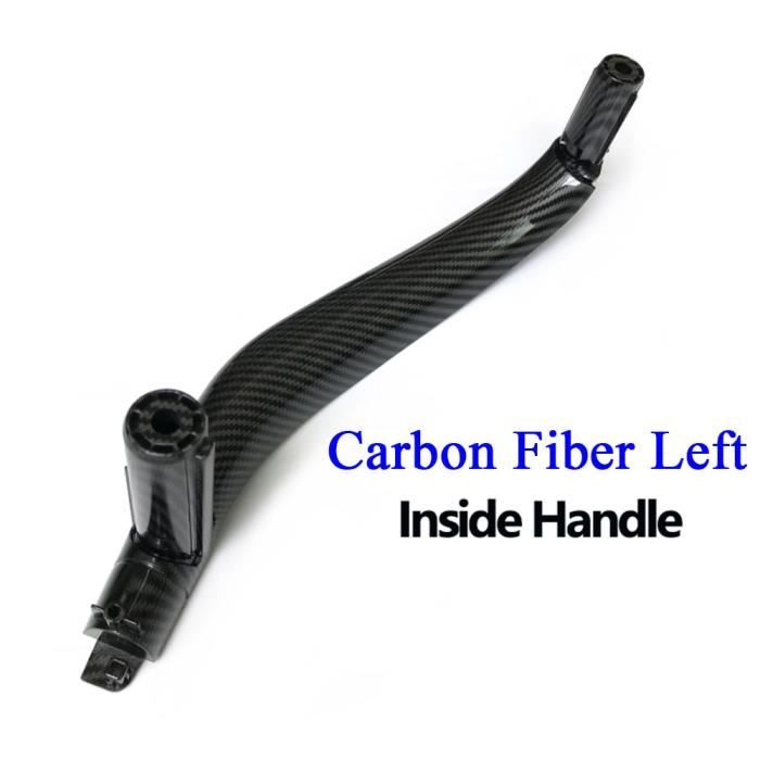 Garniture Poignée Porte Intérieure Fibre Carbone BMW X5 E70 X6 E71 E72 - Lot 4 Pièces