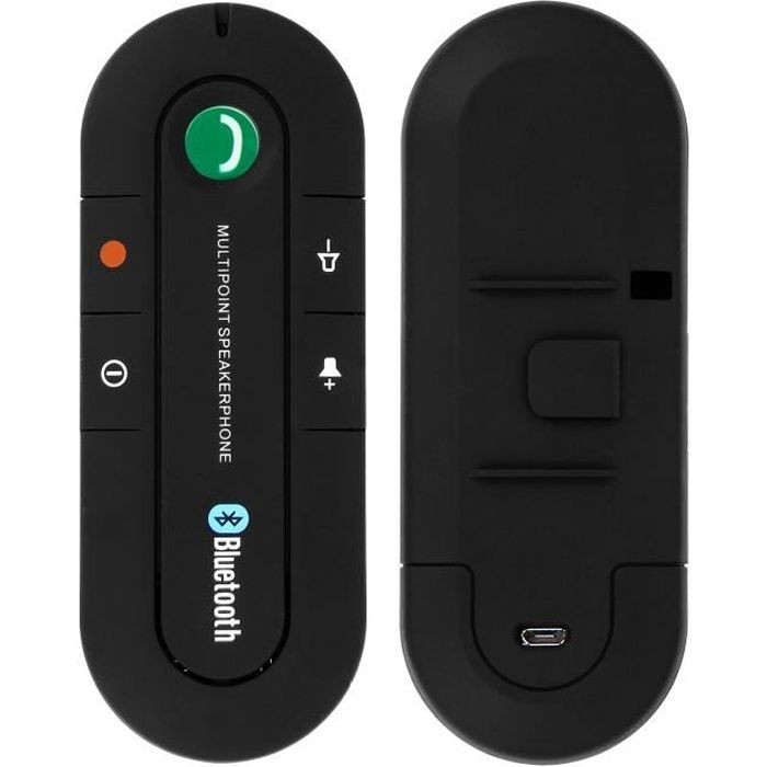 Kit Main Libre Voiture Bluetooth Multipoint Fixation Pare-soleil