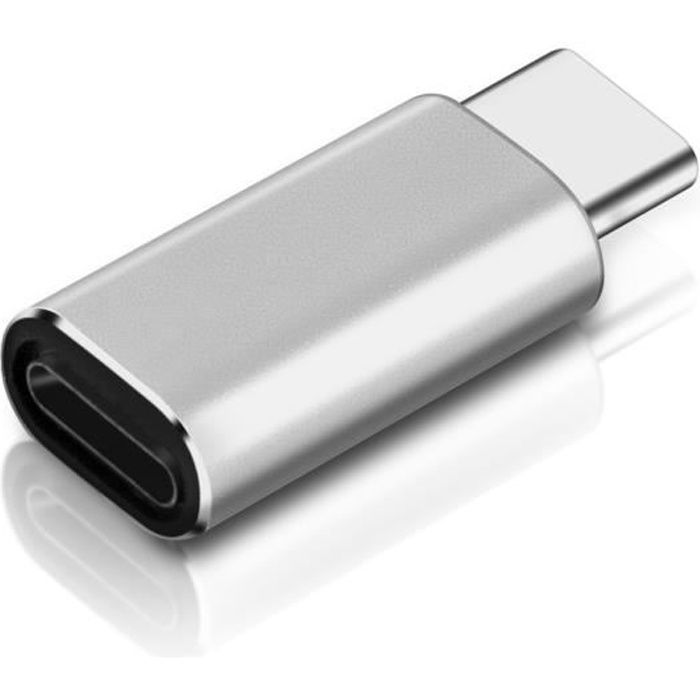 Adaptateur iPhone vers USB-C Charge et Synchronisation - Noir