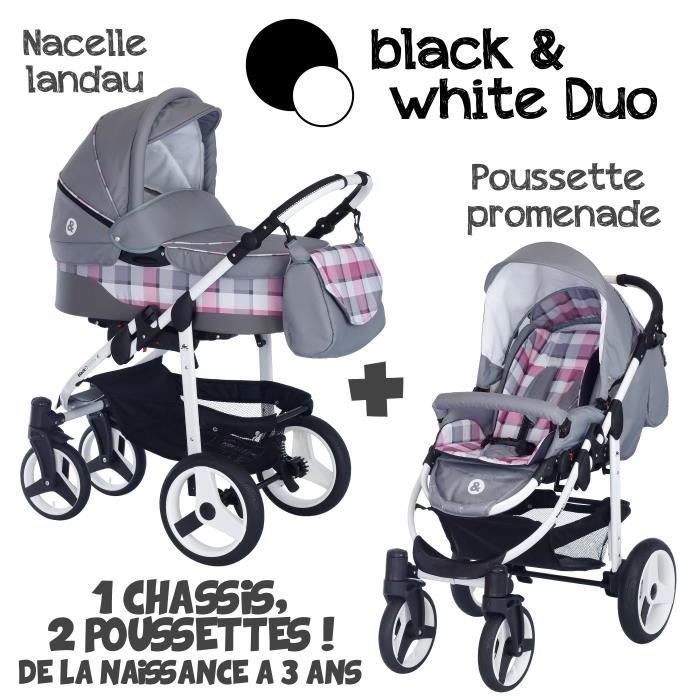 poussette duo 2 en 1