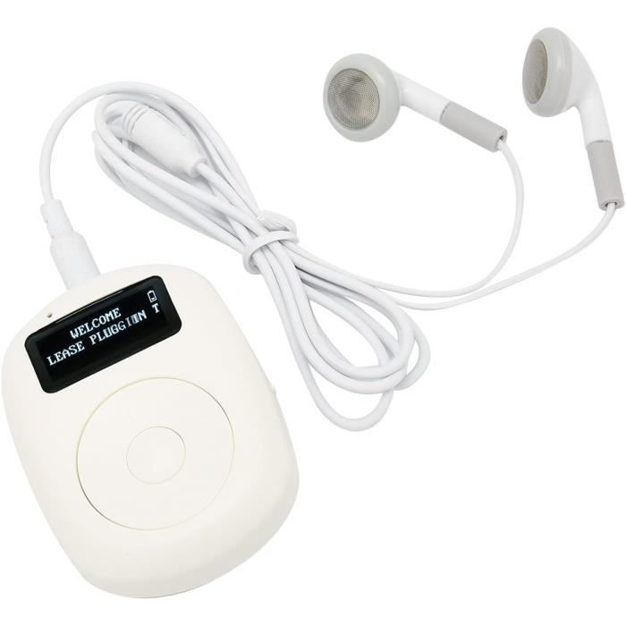 Pure Mini Radio Portable - Dab+, FM, Bluetooth 5.3 - 15h Autonomie - Écran 2,4" - Blanc Coton/Chêne