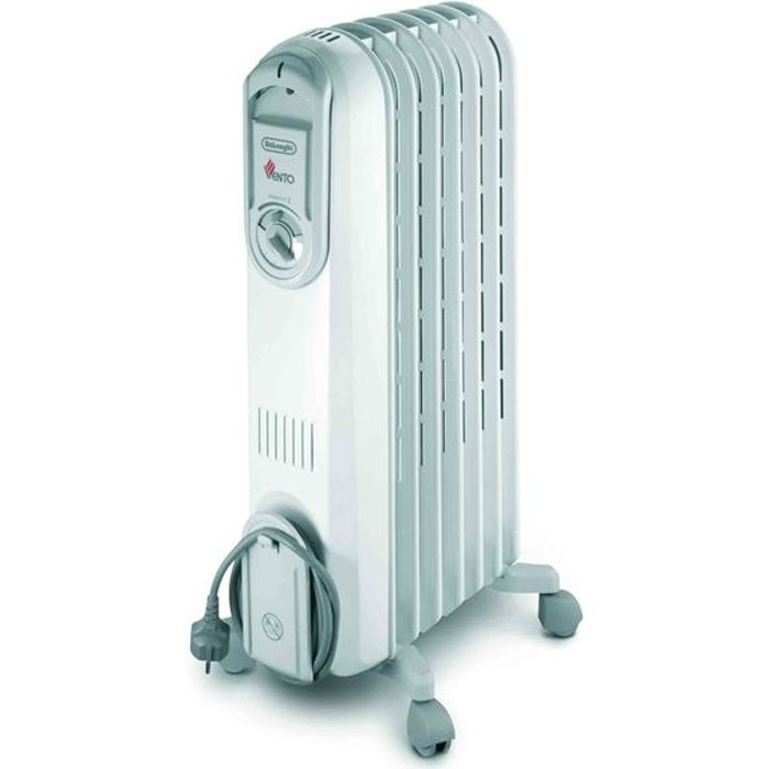 DELONGHI V550715 1500 watts Radiateur bain d'huile mobile - 3 puissances -  Effet Venturi - Cdiscount Bricolage