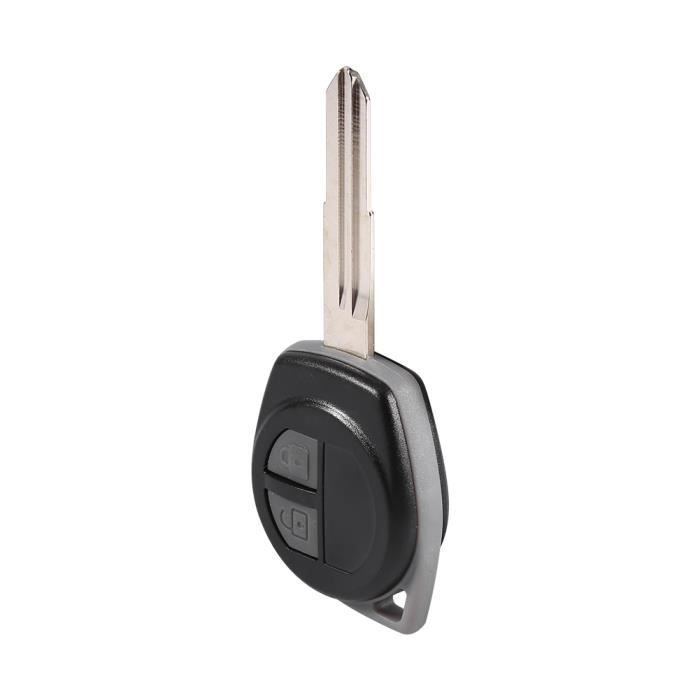 OFF WE GO Coque Protection Clé De Voiture Compatible Suzuki Swift, Vitara, Grand Vitara II, SX4, Baleno, Ertiga, Ciaz, S-Cross, Kizashi, Jimny – Étui Télécommande Noir Argent Élégant Et Robuste