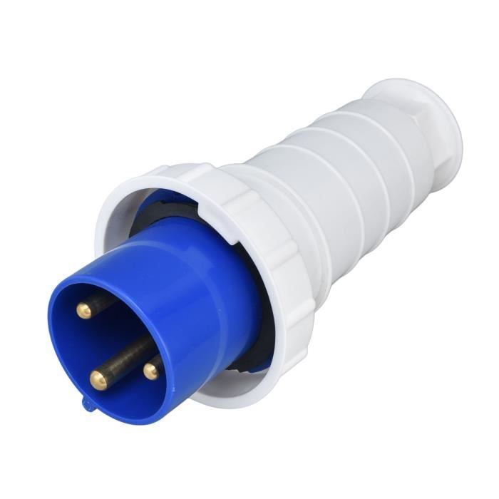 Connecteur Circulaire Industriel 5 Broches 63A IP67 380-415V 3 Phases - Prise Haute Puissance