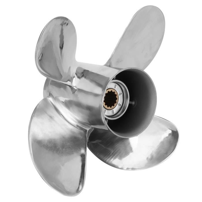 Hélice Hors-Bord En Aluminium - Taille 7, 8 X 8 (Pas 20,3 Cm) - 3 Pales, Rotation Droite - Compatible Mercury, Tohatsu, Hangkai