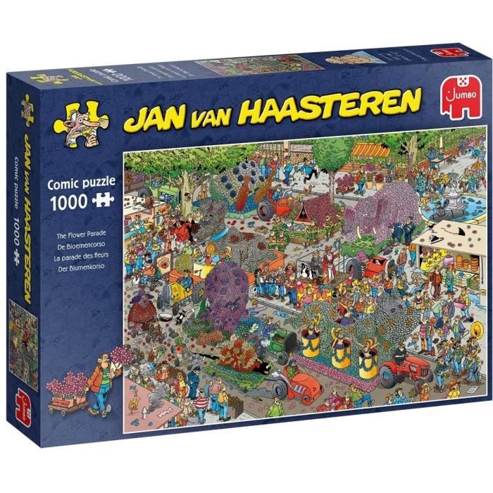 Puzzle 1000 pièces Flower Parade JUMBO Jan Van Haasteren