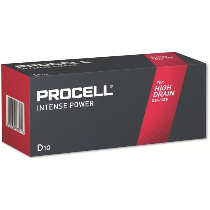 Procell Alkaline Intense Power D 1.5V pile 10 pièces D Mono