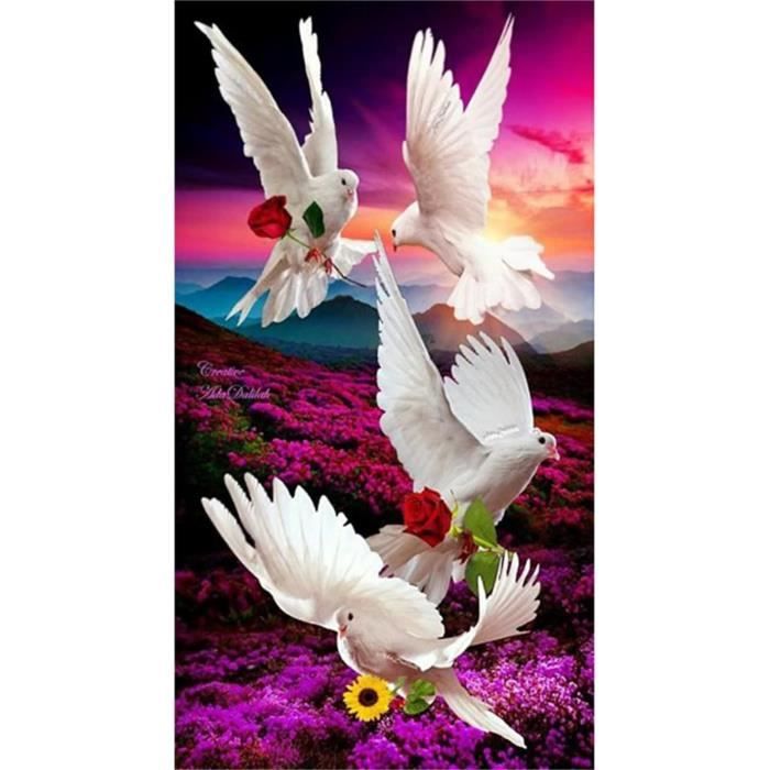 CEOVR Peinture Diamant Paysage Cascade,Broderie Diamant Kit Complet