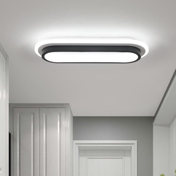 CBJKTX Plafonnier LED Plafonnier Lampe De Salon Moderne Blanc Dimmable Avec Télécommande En Fer