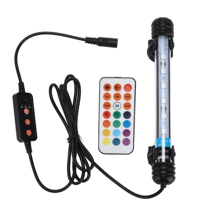 Lampe LED Submersible Pour Aquarium - 7 Couleurs, étanche, Longueurs 15cm Ou 45.5cm - 2