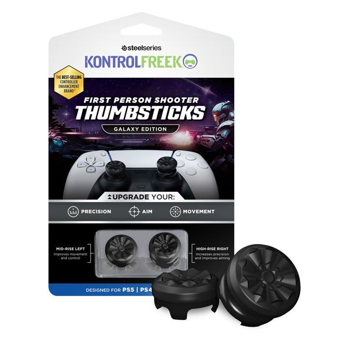 Extenseur de poignée pour manette PS5 Steelseries KontrolFreek FPS Galaxy kit de 2